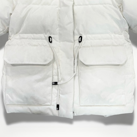 Bosideng White Goose Down Hooded Puffer Extreme Collection Medium 700 Fill EUC - Picture 5 of 15